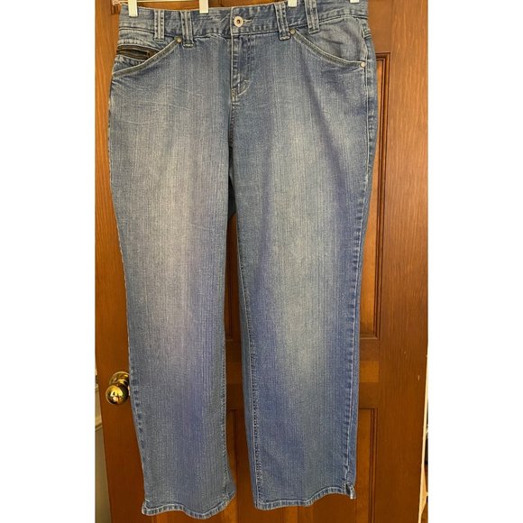 Vintage Tommy Hilfiger Woman Mid-Rise Jeans Women Size 14 Zipper Pockets Rivets - Picture 1 of 16